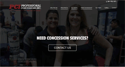 Desktop Screenshot of professionalconcessions.com